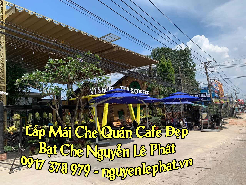 Mái che quán cafe sân vườn - tại TPHCM - Cầu Thang Sắt Đẹp